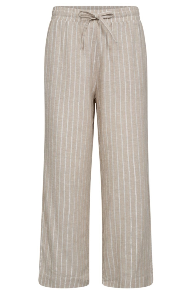 FQLALUX PANTS 205829 SAND MELANGE W OFF WHITE